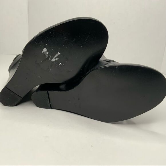 POUR la Victoire‎ leather wedge sandals. - Picture 9 of 12